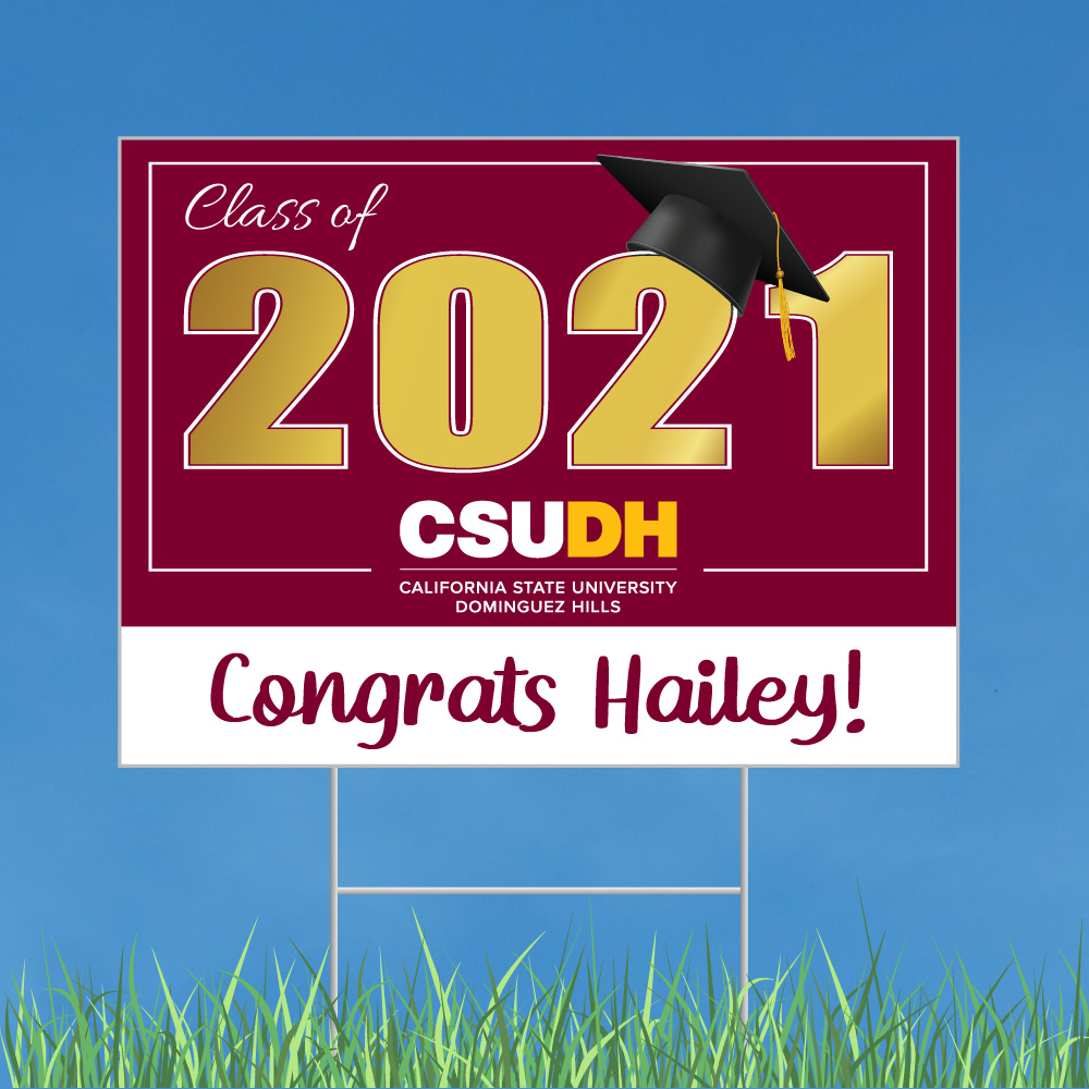 CSUDH Graduation Sign CuroPrint