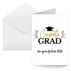 Future Debt Graduation Card