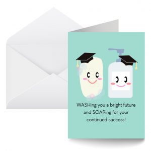 Washing You a Bright Future Graduation Card