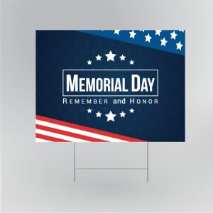 Memorial Day Yard Sign