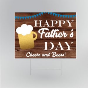 Happy Father’s Day Beer Yard Sign