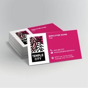 Temple City Business Cards