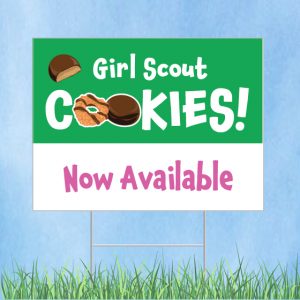 Girl Scout Cookies Yard Sign – Now Available (editable)