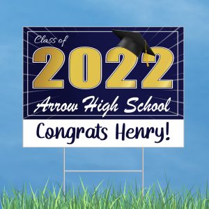 Arrow High School Graduation Yard Sign