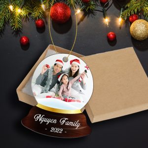 Snow Globe Ornament with gift box