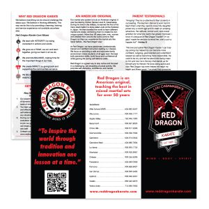 Red Dragon Karate Brochures