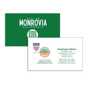 City of Monrovia Business Cards – Generic